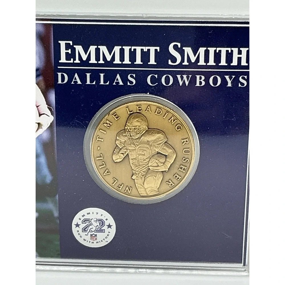 Emmitt Smith Dallas Cowboys Highland Mint Bronze Coin Limited Edition